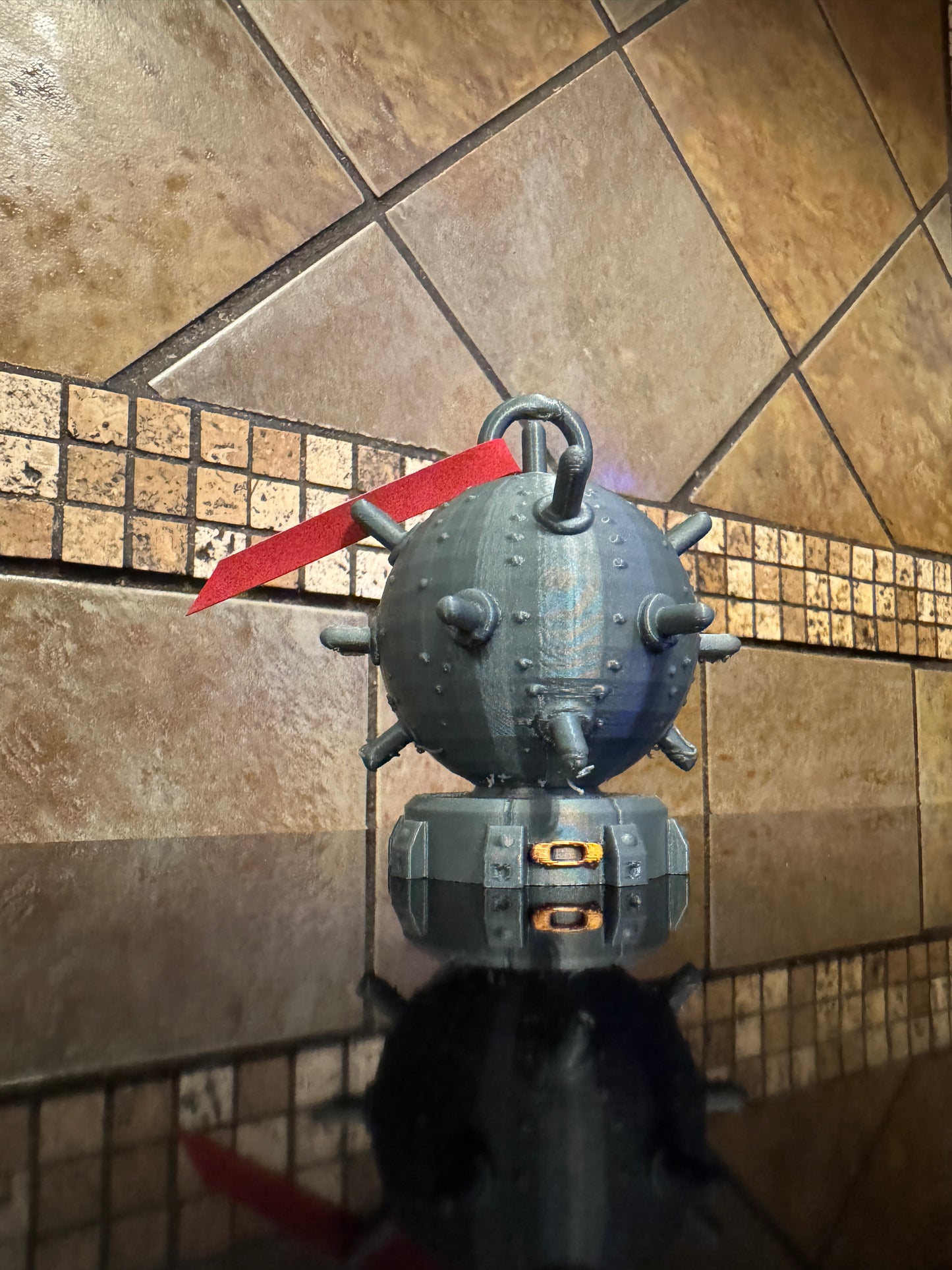 FDM Oaklie Naval Mine “Detonator” Christmas Ornament 3.5"