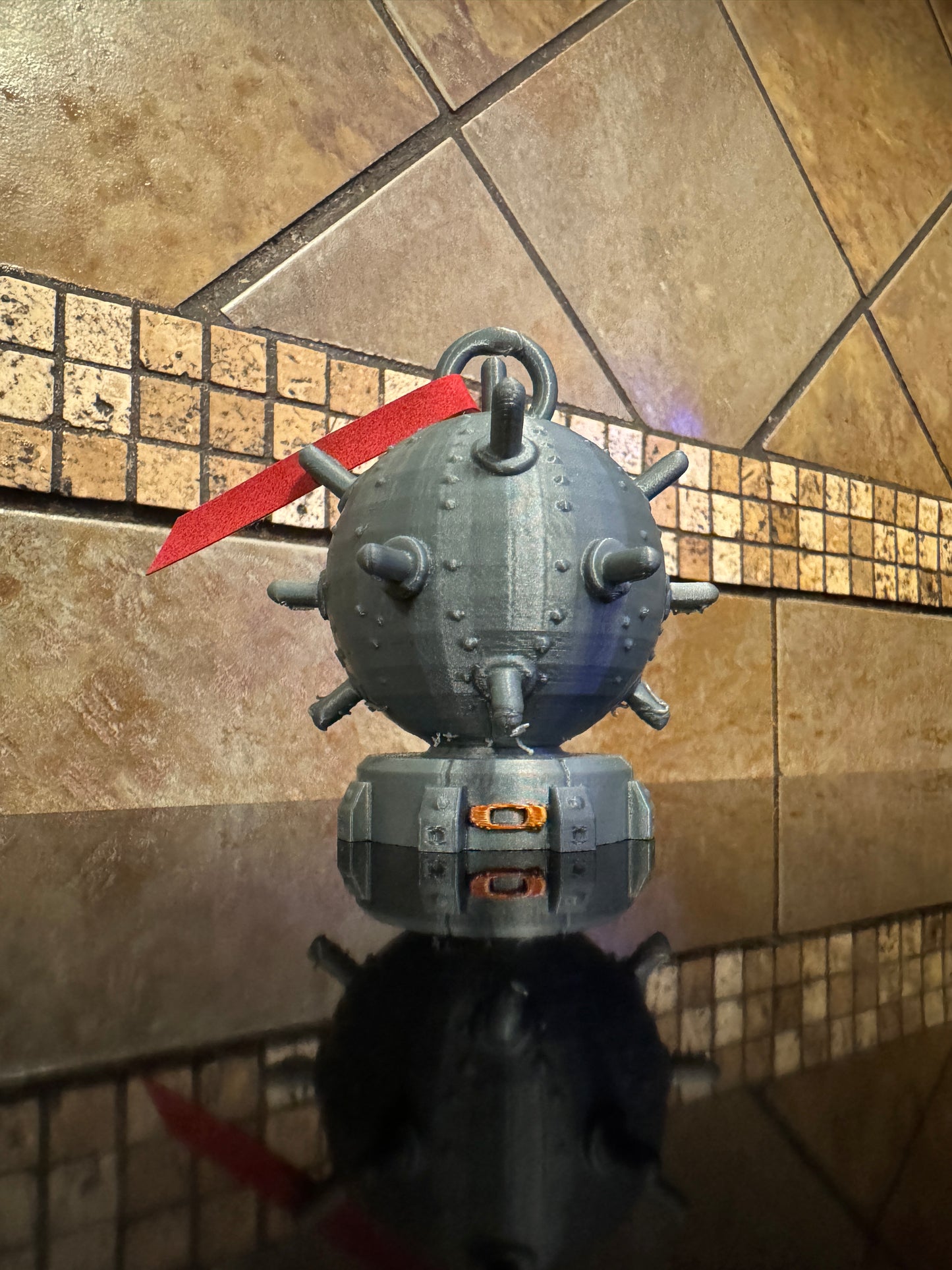 FDM Oaklie Naval Mine “Detonator” Christmas Ornament 3.5"