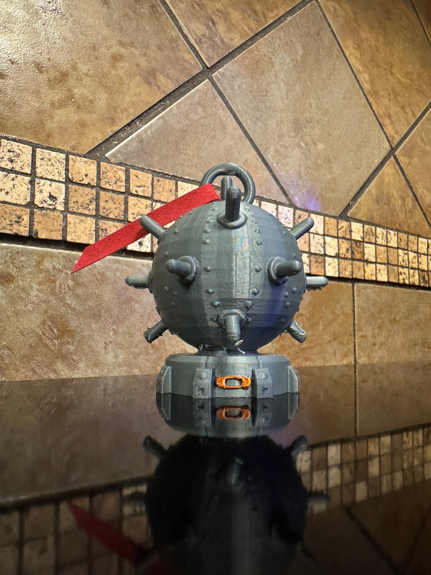 FDM Oaklie Naval Mine “Detonator” Christmas Ornament 3.5"
