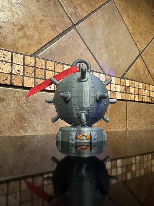 FDM Oaklie Naval Mine “Detonator” Christmas Ornament 3.5"