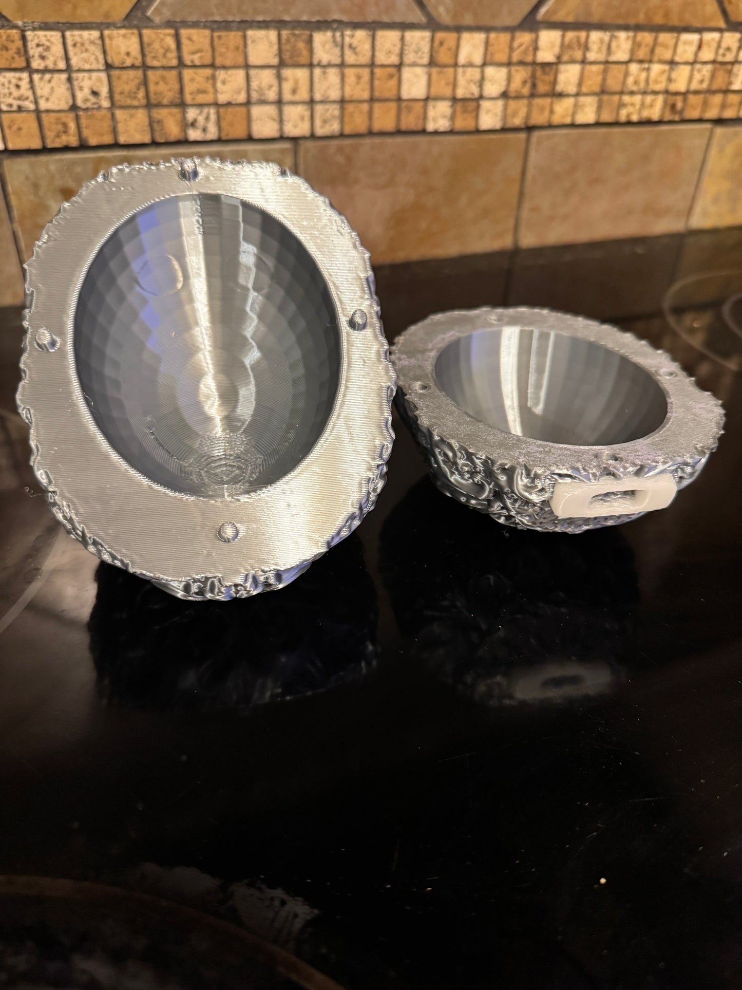 FDM Halloween Oaklie Sugar Skull w/ Hidden Compartment, Glow-in-the-Dark Logo