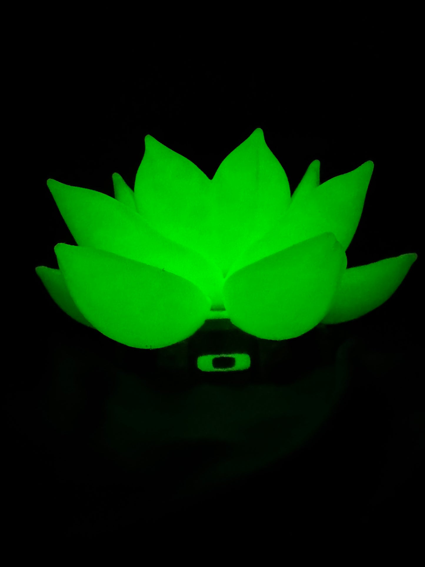 Beautiful FDM Oaklie Themed Industrial Glowing Lotus Sunglasses Stand - 7" dia x 4.5" (Copy)