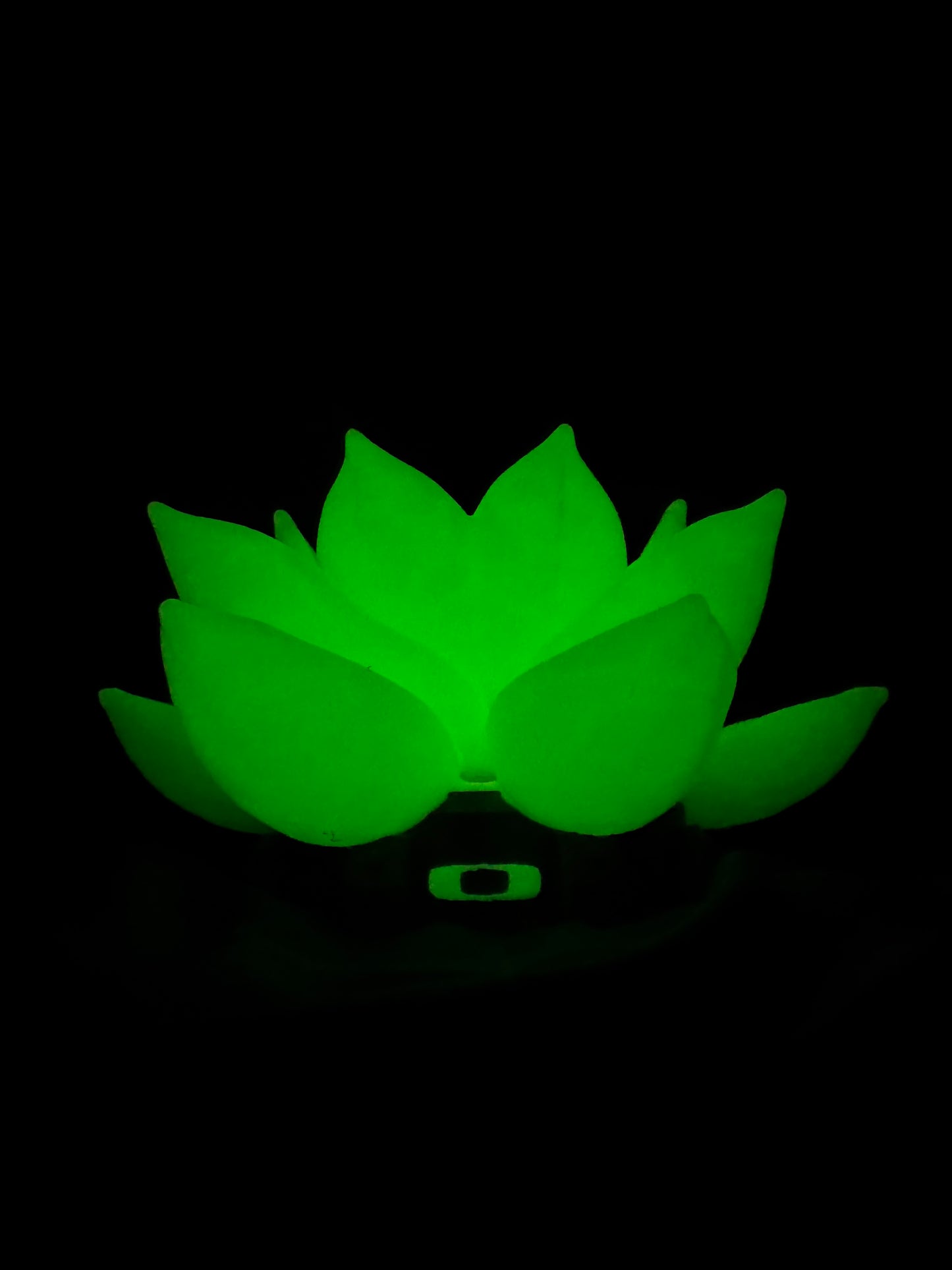 Beautiful FDM Oaklie Themed Industrial Glowing Lotus Sunglasses Stand - 7" dia x 4.5" (Copy)
