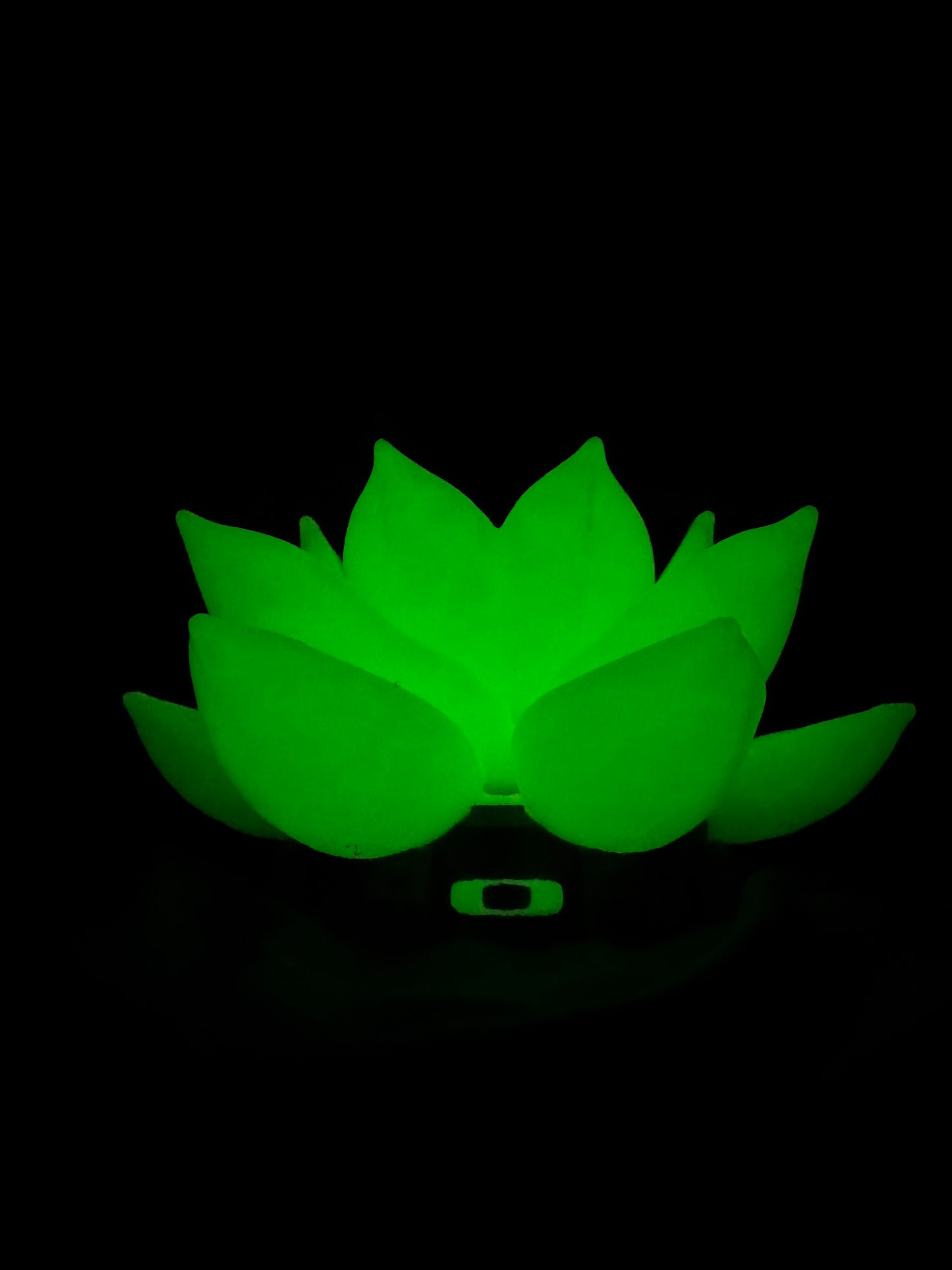 Beautiful FDM Oaklie Themed Industrial Glowing Lotus Sunglasses Stand - 7" dia x 4.5" (Copy)