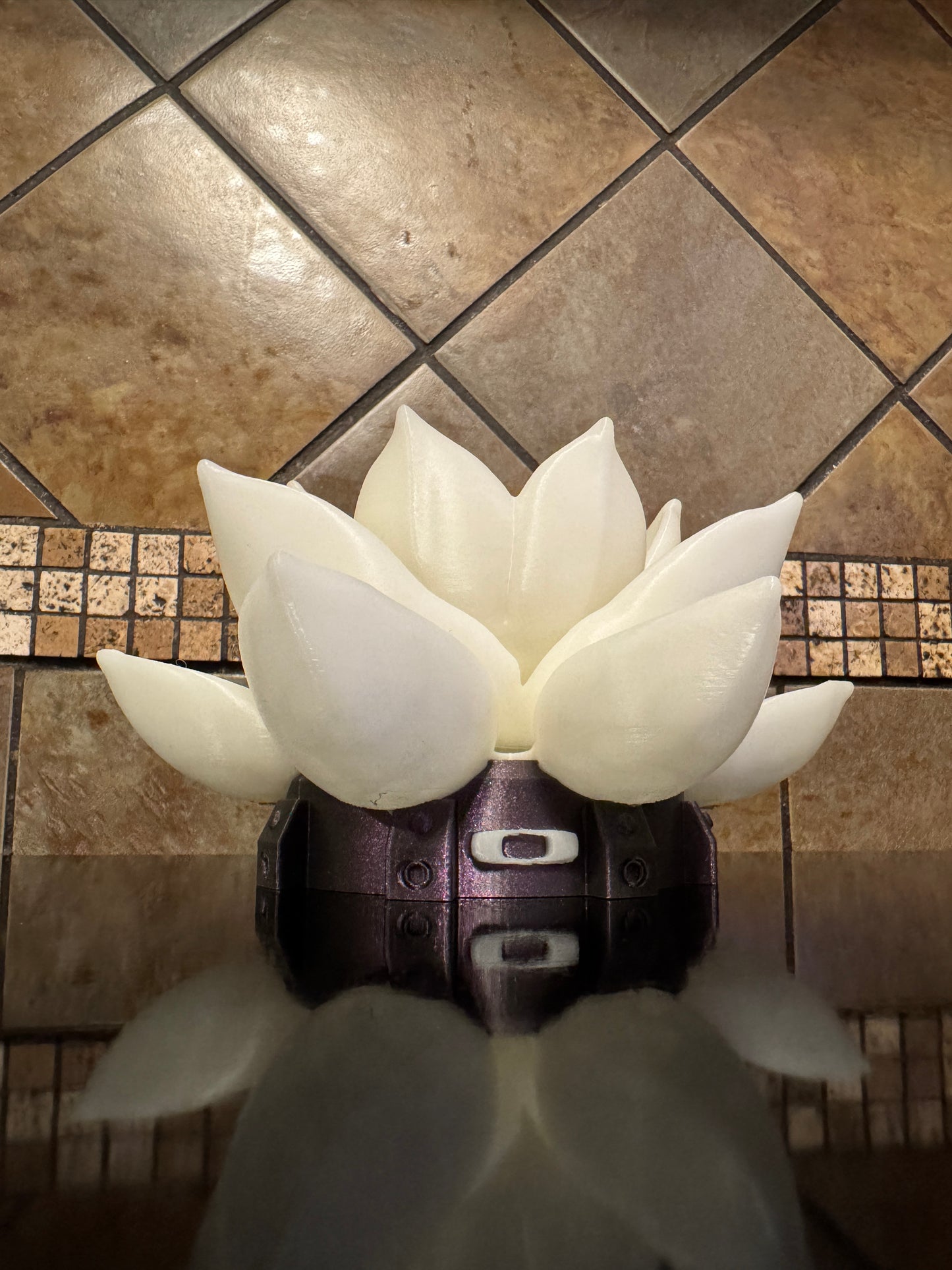 Beautiful FDM Oaklie Themed Industrial Glowing Lotus Sunglasses Stand - 7" dia x 4.5" (Copy)