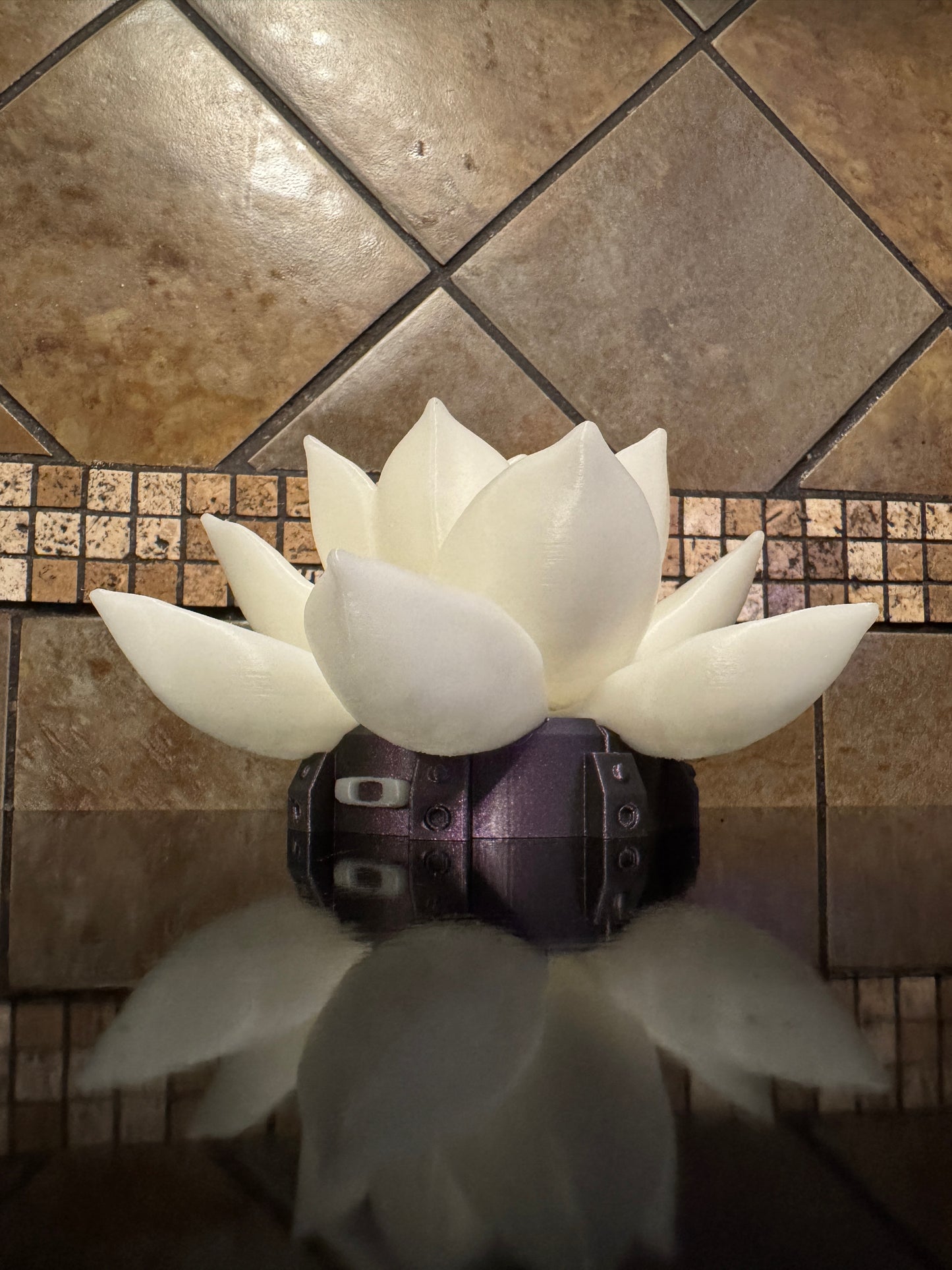 Beautiful FDM Oaklie Themed Industrial Glowing Lotus Sunglasses Stand - 7" dia x 4.5" (Copy)