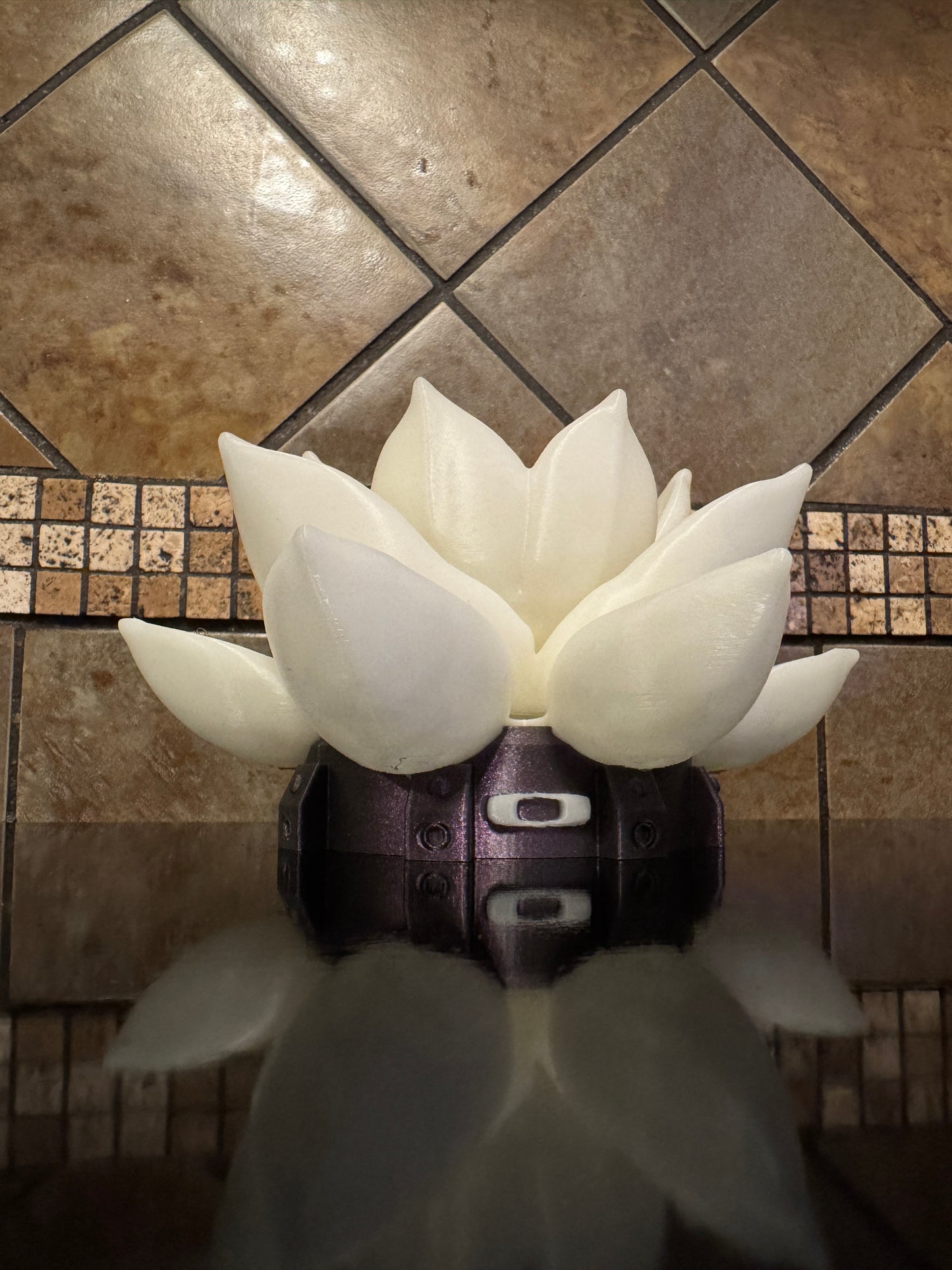 Beautiful FDM Oaklie Themed Industrial Glowing Lotus Sunglasses Stand - 7" dia x 4.5" (Copy)