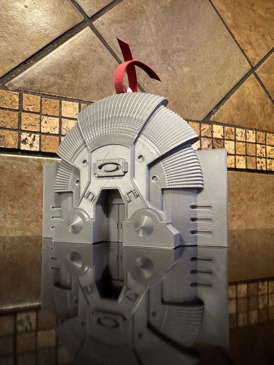 FDM Oaklie Bunker Christmas Tree Ornament - Aluminum Silver - Tree Décor