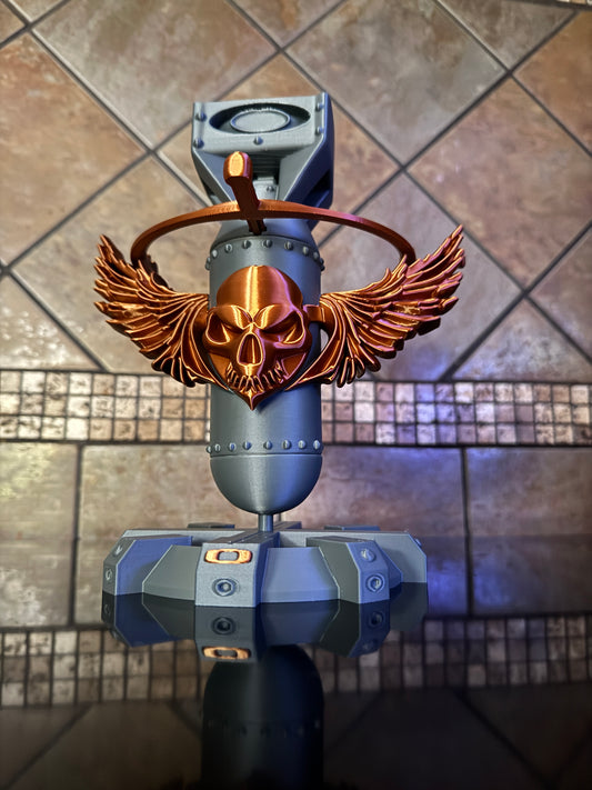 FDM Oaklie Bomb Run Skull Wing Torpedo Sunglasses Stand Display w/ Color Accents