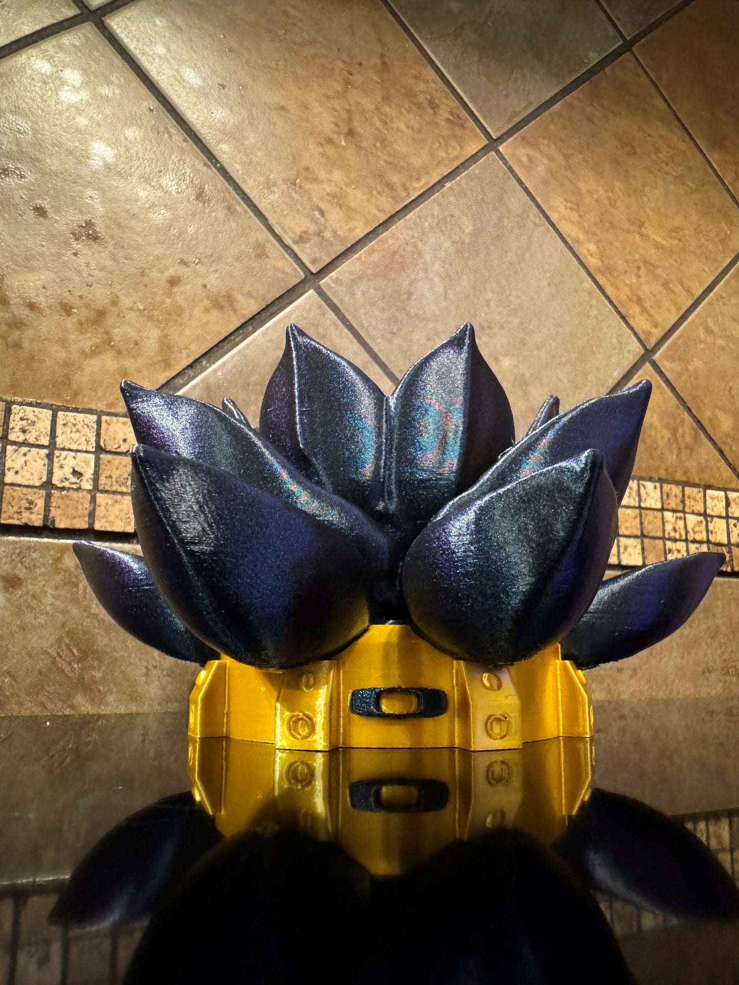 Beautiful FDM Oaklie Themed Industrial Lotus Sunglasses Stand - 7" dia x 4.5"